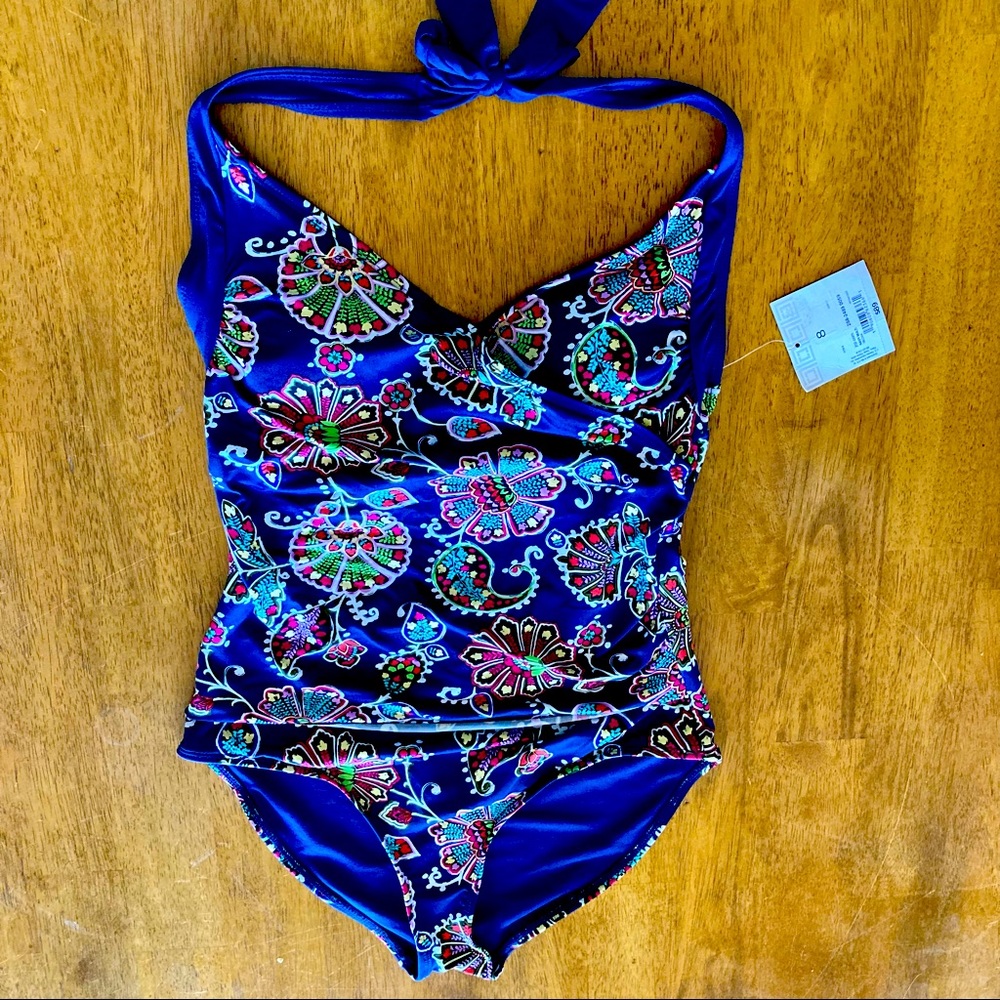 Liz Claiborne Swimsuit Halter Top Style